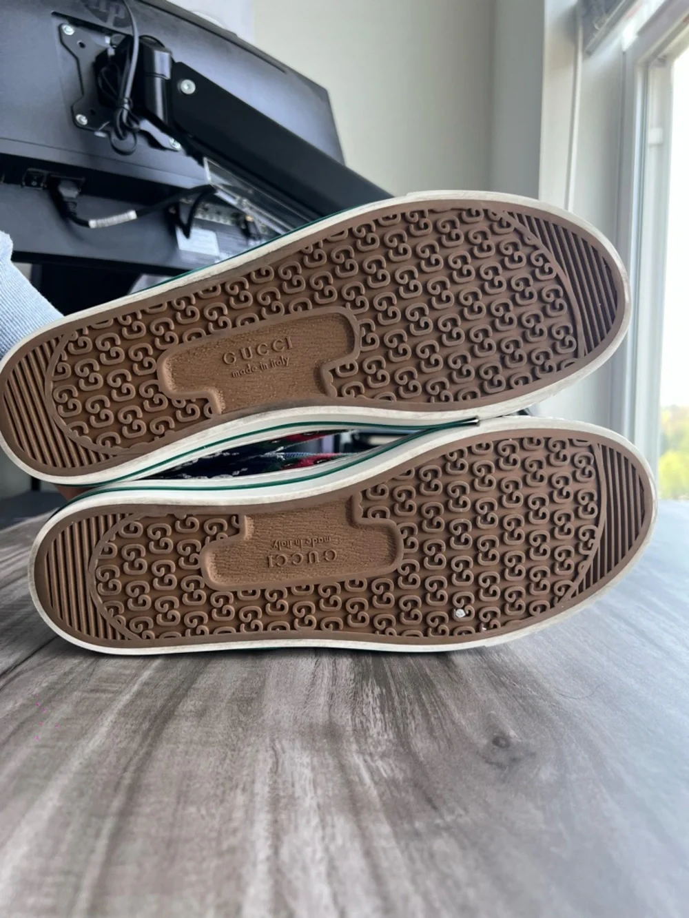 GUCCI tennis 1877 GG Monogram Low Blue Size 10 US (9 UK) / EU 43 Mens - Picture 8 of 8